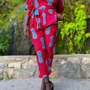 Red jumpsuit